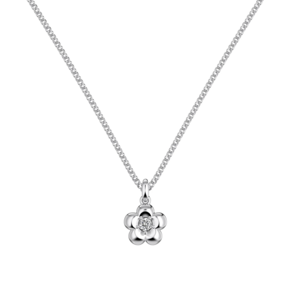 Blume Anhänger mit Kette